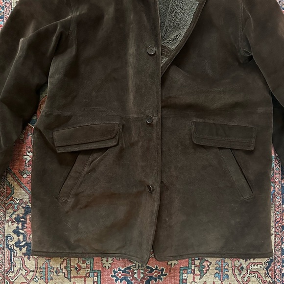Pacific Trail Men's Brown Suede Leather Coat size XL - Picture 5 of 8
